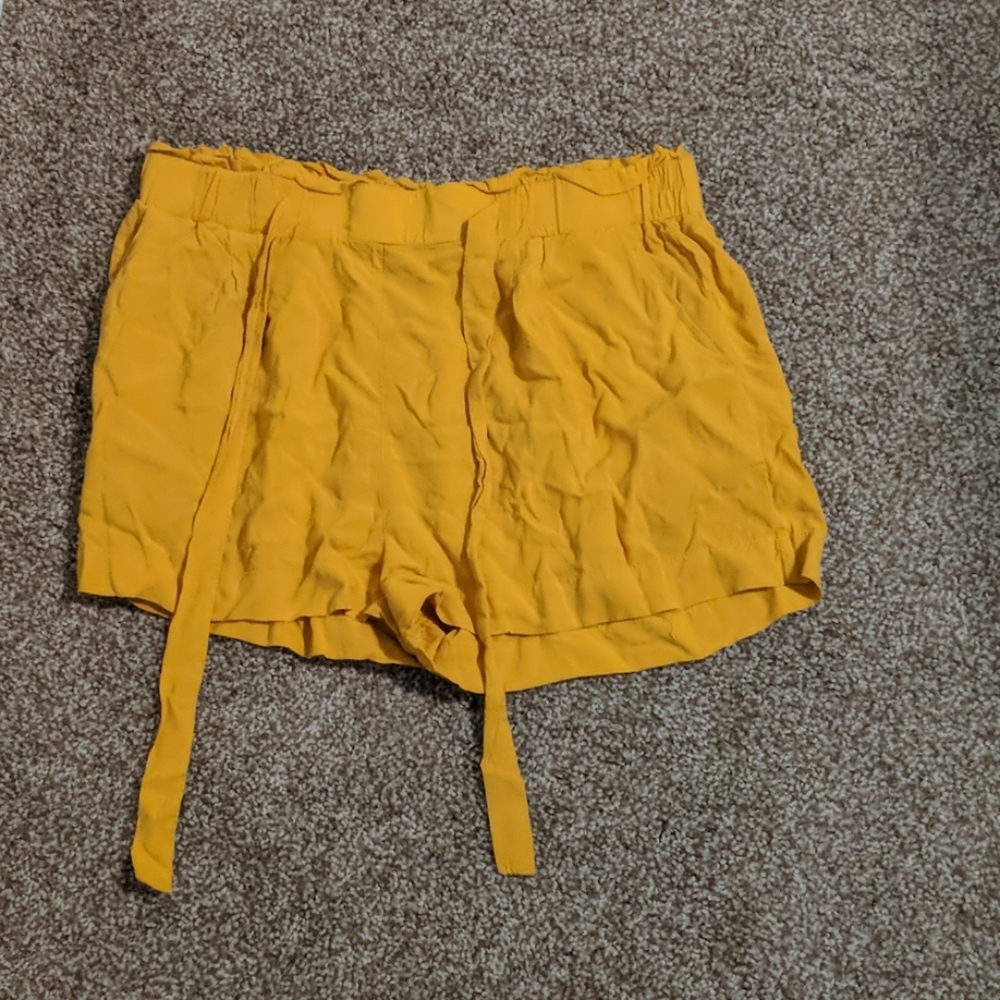 Yellow Paper bag Shorts